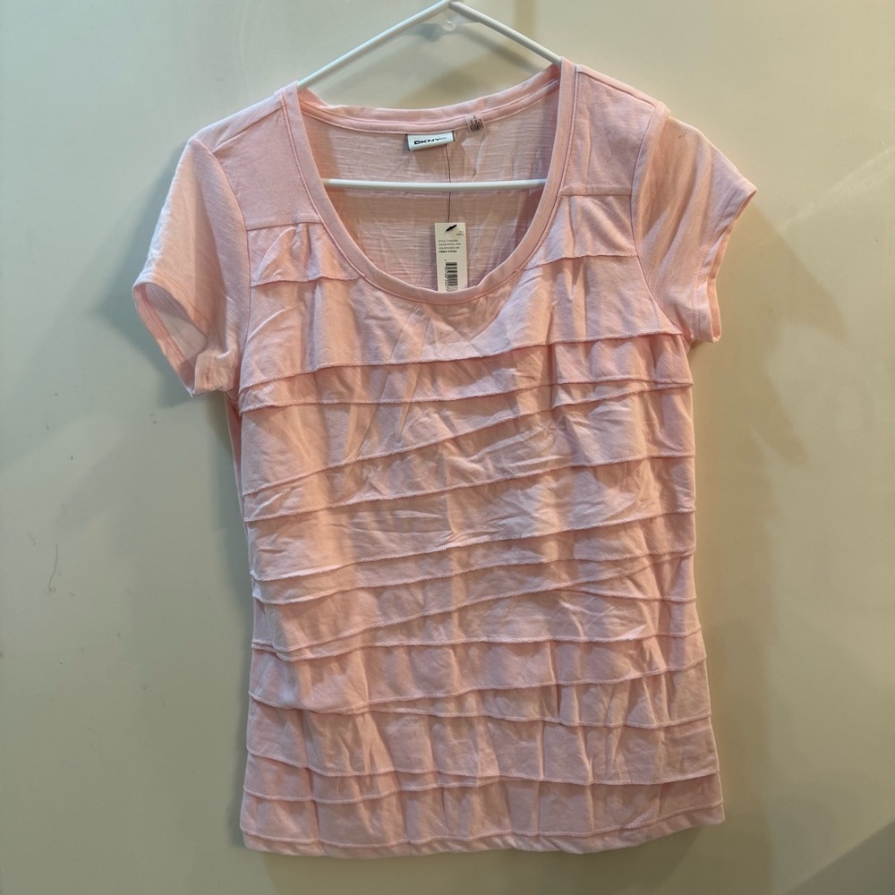 NWT DKNYC Light Pink Layered Blouse